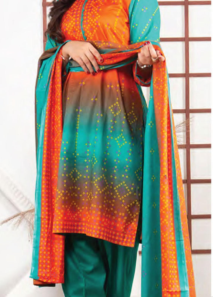 Five Star Printed Lawn Suit Unstitched 3 Piece FS22SL D-125B - Summer Collection