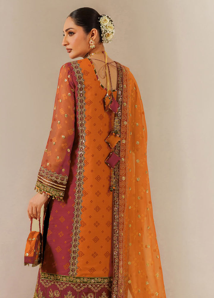 Fleur by Alizeh Fashion Embroidered Chiffon Suits Unstitched 3 Piece AFB25FF CH-2194 Zyne - Formals Collection