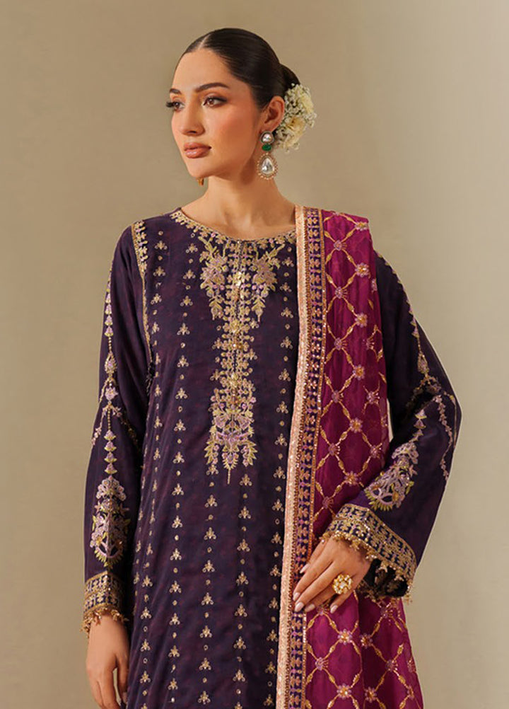 Fleur by Alizeh Fashion Embroidered Chiffon Suits Unstitched 3 Piece AFB25FF CH-2196 Reya - Formals Collection