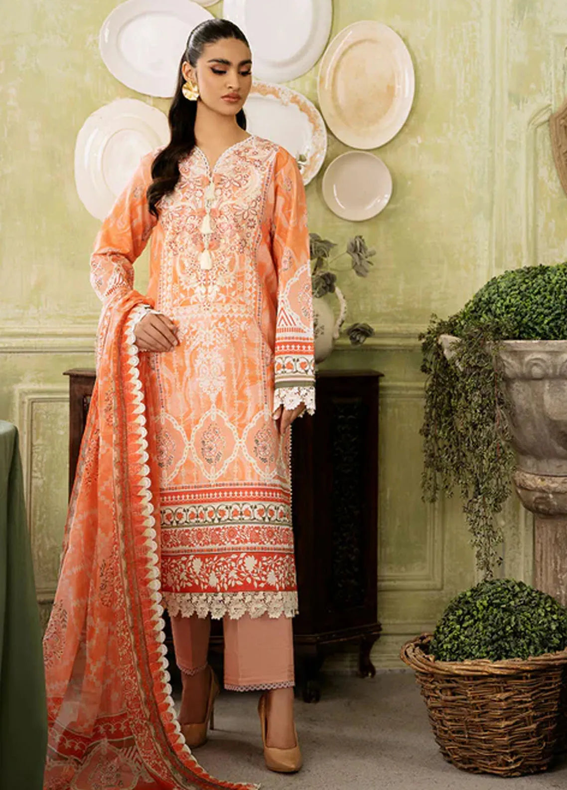 Roheenaz Flora Unstitched Printed Lawn Collection - RNP-02B LUMINA main image 1