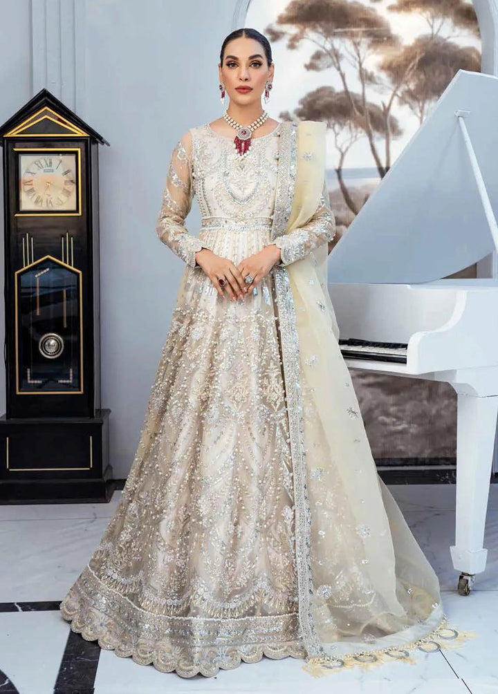 Floraison By Maryum N Maria Pret Embroidered Suit 3 Piece MNM22F MBM-0034 Ether