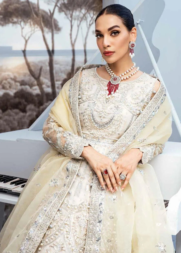 Floraison By Maryum N Maria Pret Embroidered Suit 3 Piece MNM22F MBM-0034 Ether