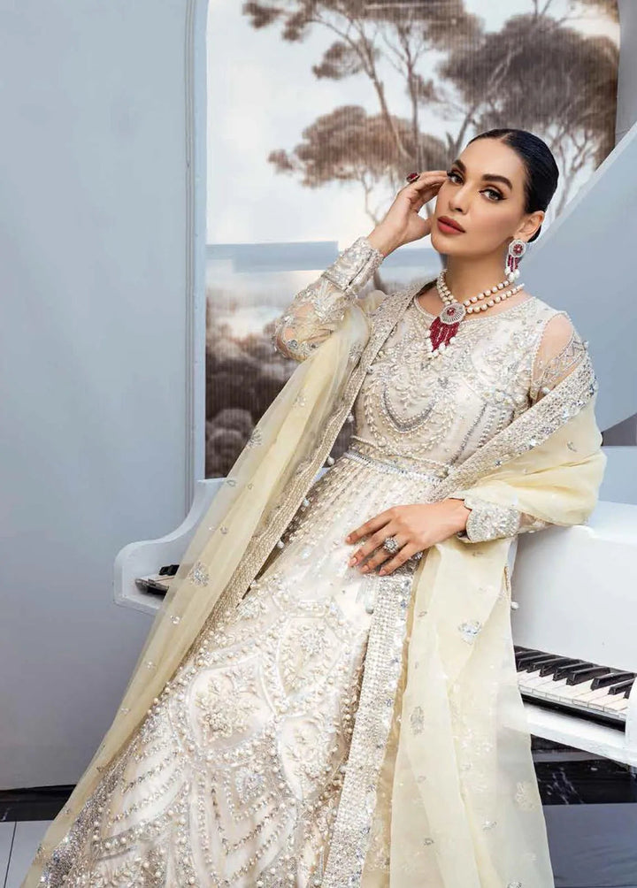 Floraison By Maryum N Maria Pret Embroidered Suit 3 Piece MNM22F MBM-0034 Ether