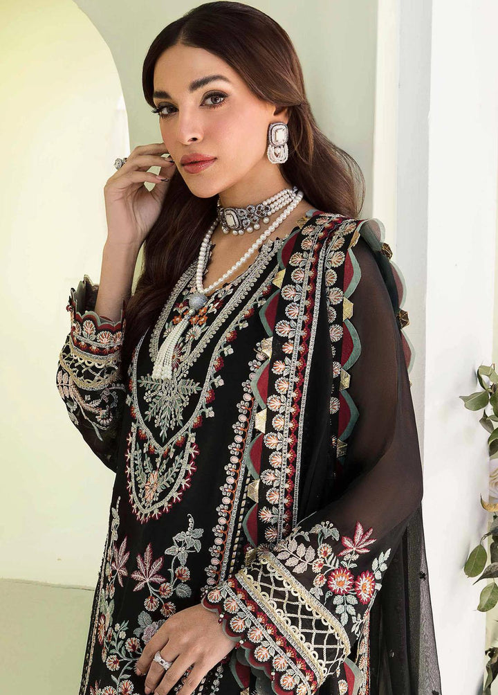 Floraison By Seran Embroidered Chiffon Suits Unstitched 3 Piece SRN23F 01 Elea - Luxury Festive Collection