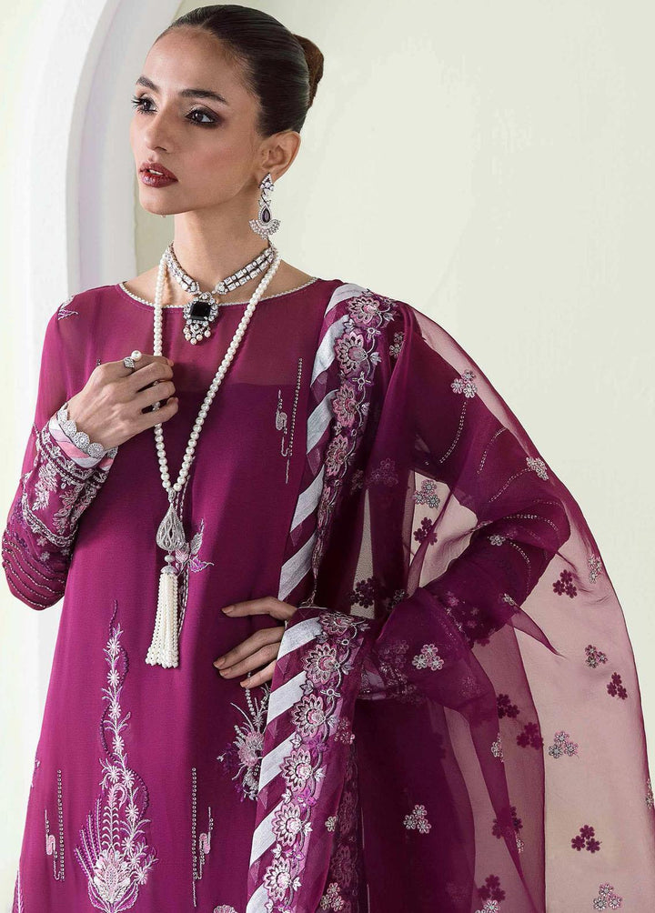 Floraison By Seran Embroidered Chiffon Suits Unstitched 3 Piece SRN23F 05 Audrey - Luxury Festive Collection