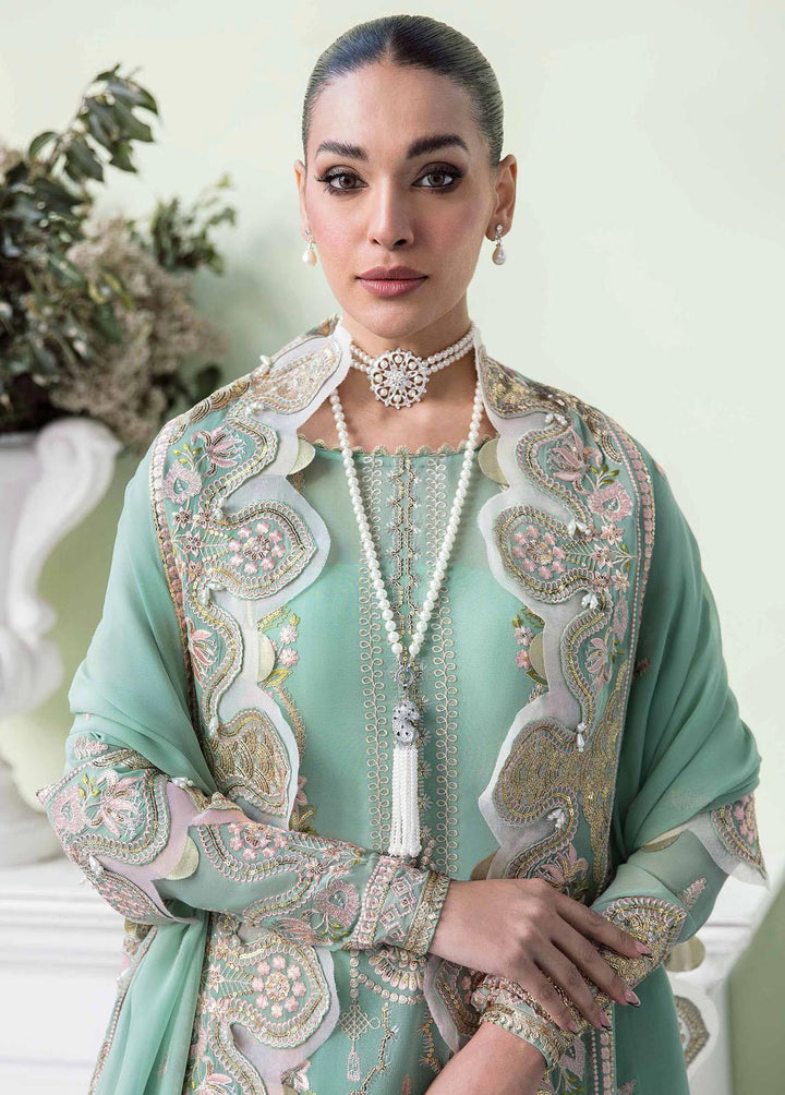 Floraison By Seran Embroidered Chiffon Suits Unstitched 3 Piece SRN23F 06 Delphine - Luxury Festive Collection