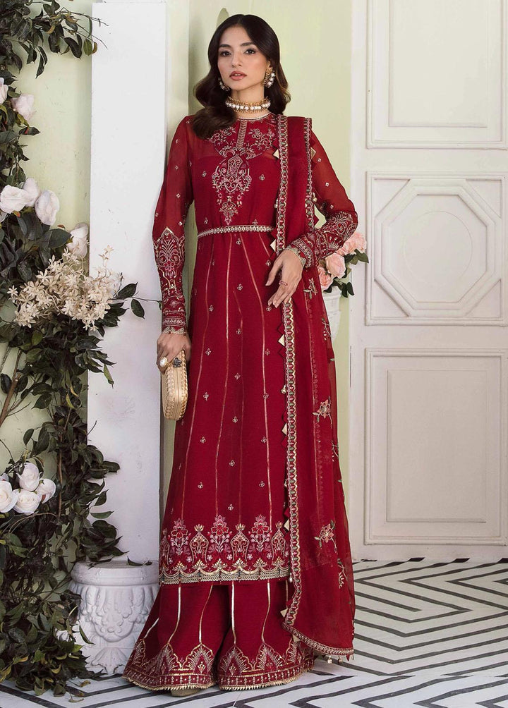 Floraison By Seran Embroidered Chiffon Suits Unstitched 3 Piece SRN23F 07 Celine - Luxury Festive Collection