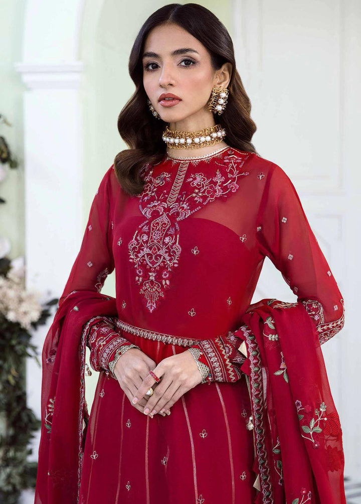 Floraison By Seran Embroidered Chiffon Suits Unstitched 3 Piece SRN23F 07 Celine - Luxury Festive Collection