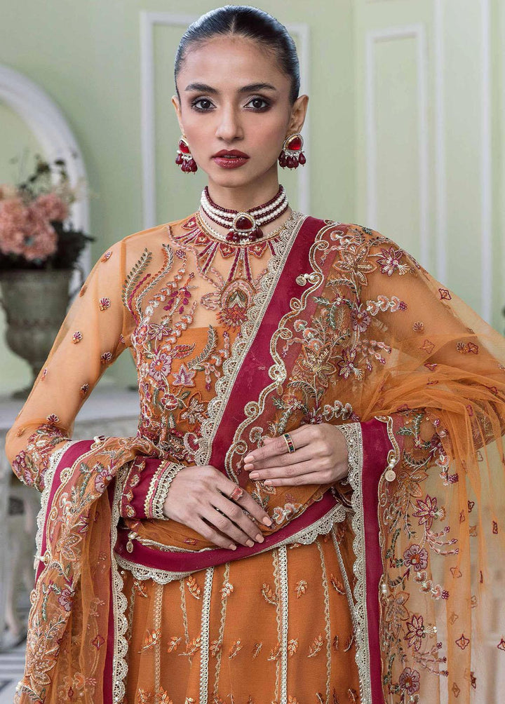 Floraison By Seran Embroidered Net Suits Unstitched 3 Piece SRN23F 08 Adele - Luxury Festive Collection