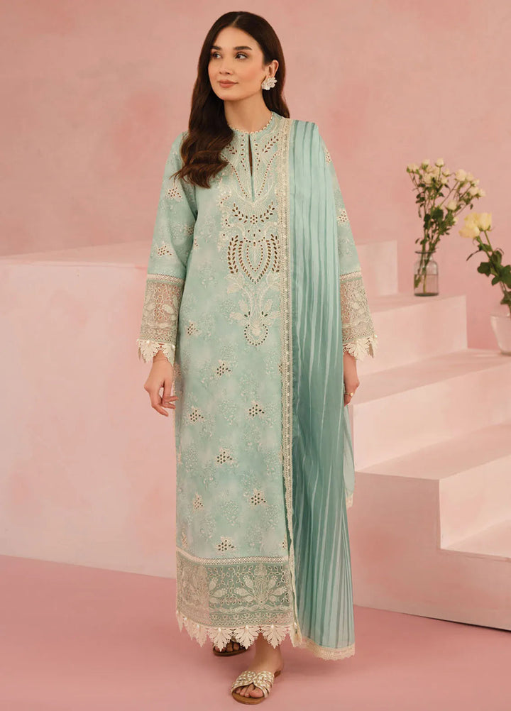 Floral Charm by Afrozeh Embroidered Lawn Suits Unstitched 3 Piece AF25FC D-02 Leonora - Summer Collection