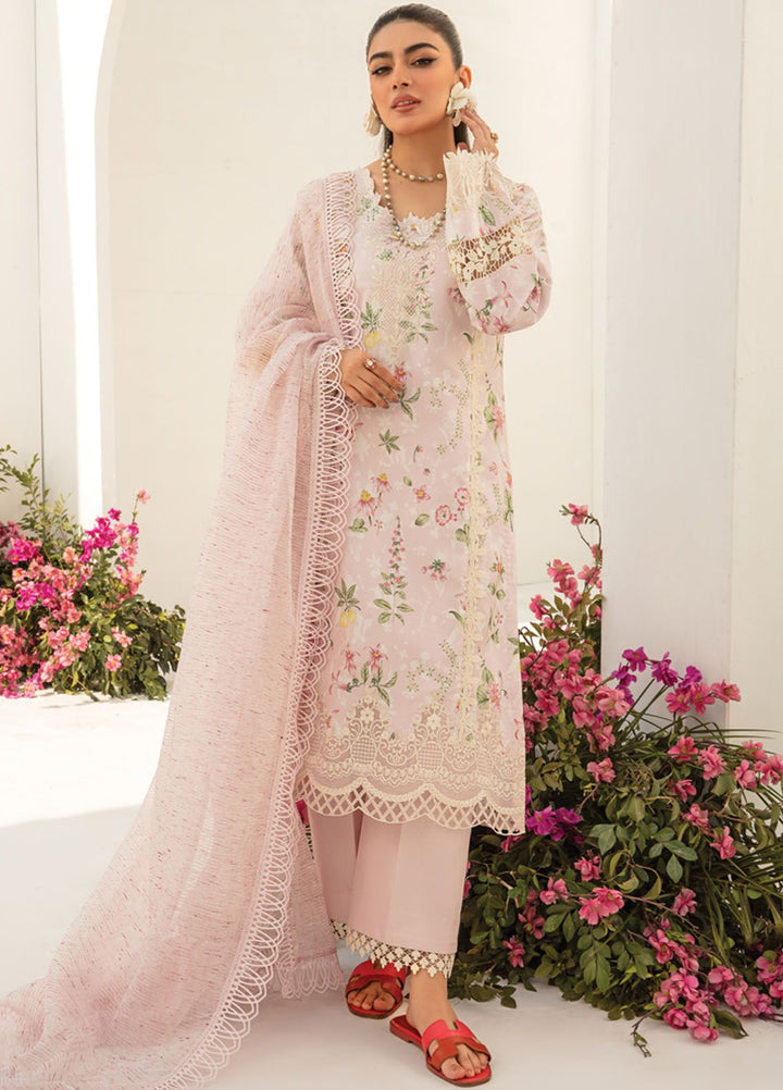 Florance By Rang Rasiya Embroidered Lawn Suits Unstitched 3 Piece RR24F D2 Luna - Premium Collection