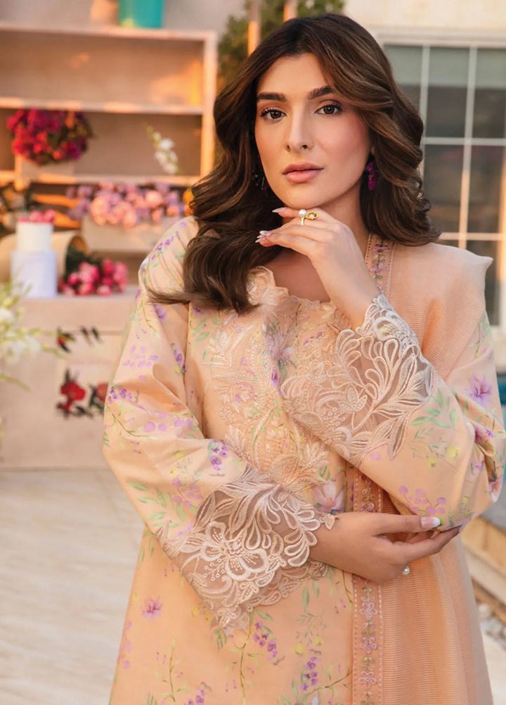 Florence by Rang Rasiya Embroidered Lawn Suit Unstitched 3 Piece RR25F D-04 Minahil - Summer Collection