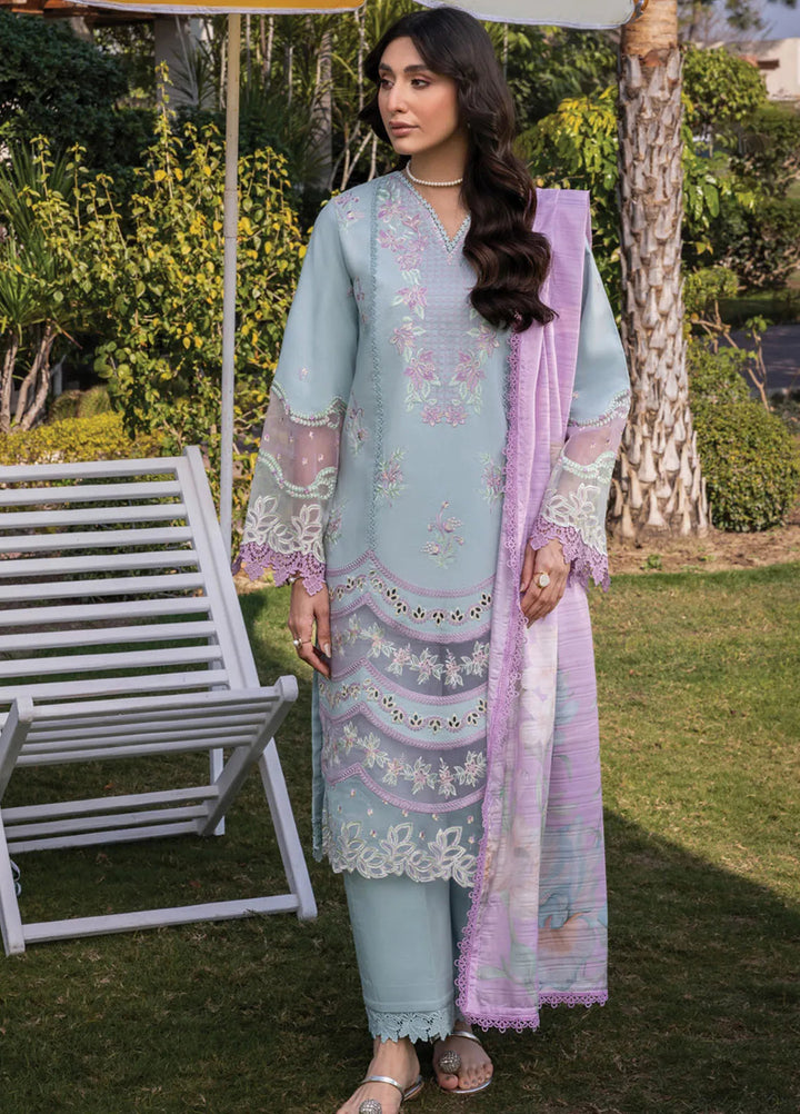 Florence by Rang Rasiya Embroidered Lawn Suit Unstitched 3 Piece RR25F D-13 Alizeh - Summer Collection