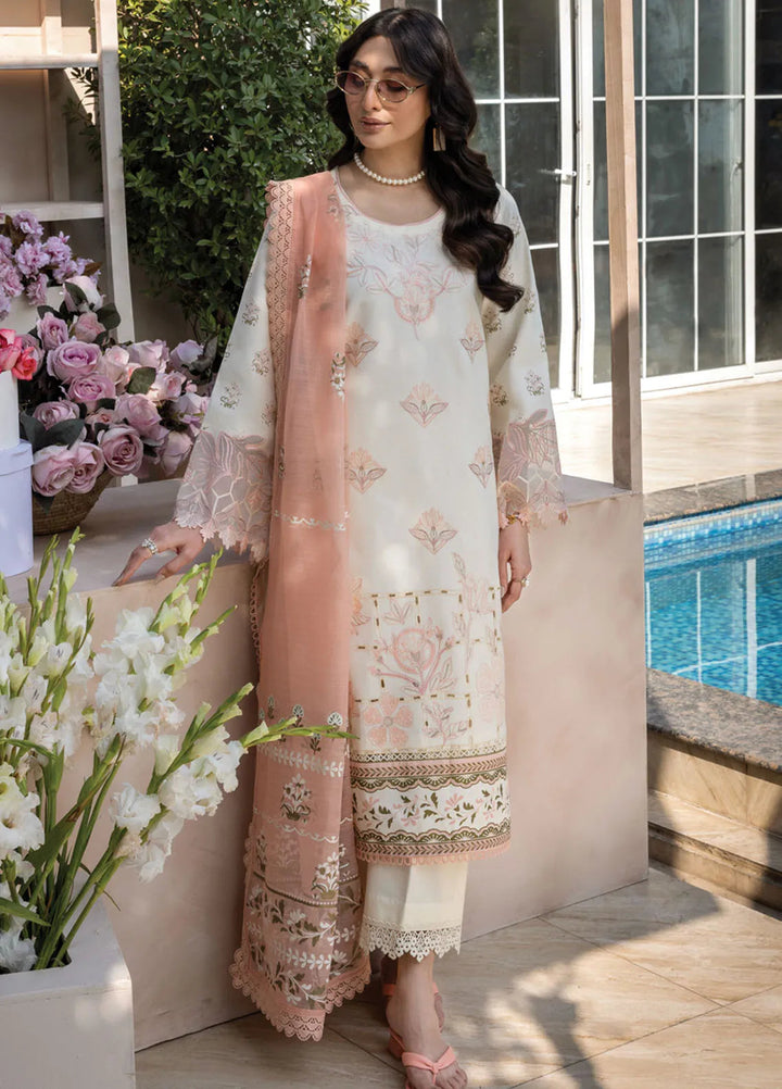 Florence by Rang Rasiya Embroidered Lawn Suit Unstitched 3 Piece RR25F D-14 Miraal - Summer Collection