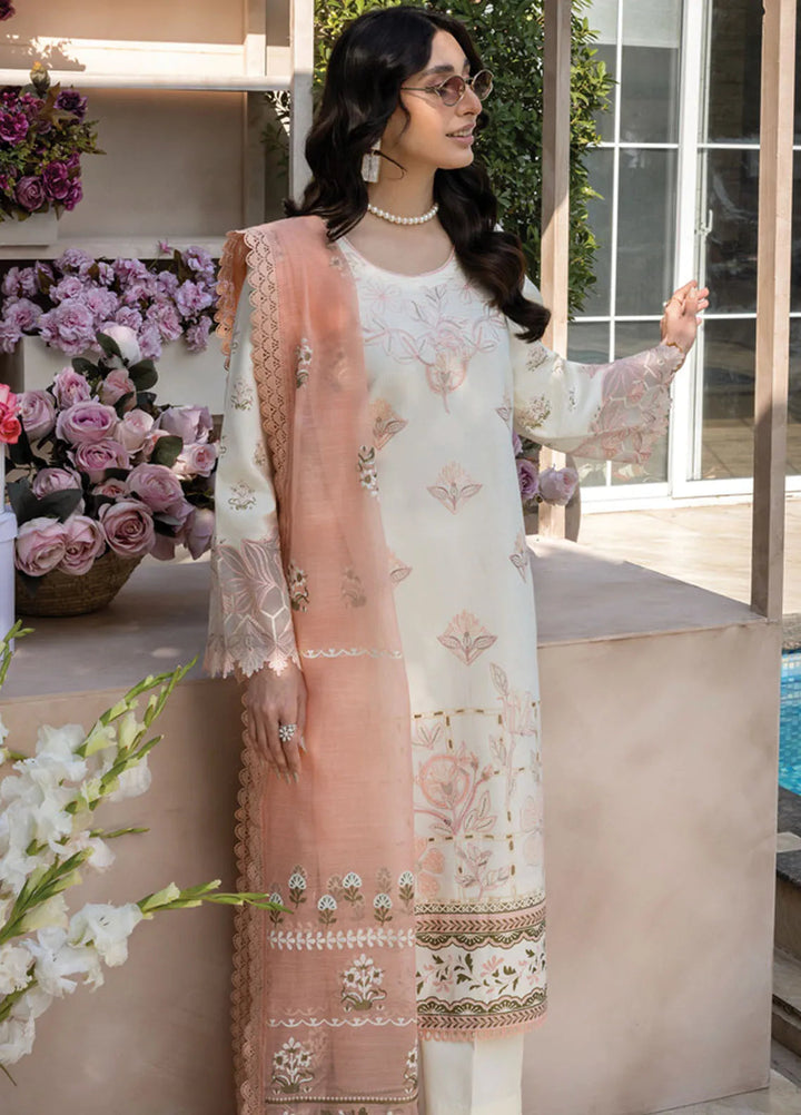 Florence by Rang Rasiya Embroidered Lawn Suit Unstitched 3 Piece RR25F D-14 Miraal - Summer Collection