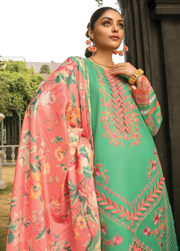 Florence By Rang Rasiya Embroidered Lawn Suits Unstitched 3 Piece RR23FL 05 Jade - Summer Collection