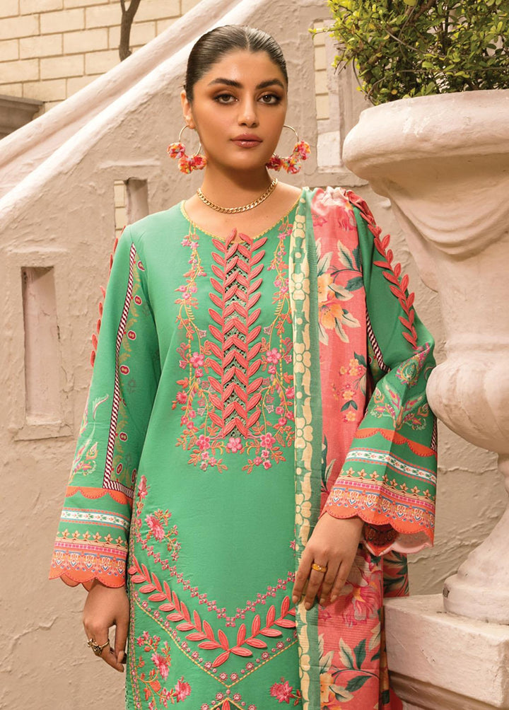 Florence By Rang Rasiya Embroidered Lawn Suits Unstitched 3 Piece RR23FL 05 Jade - Summer Collection