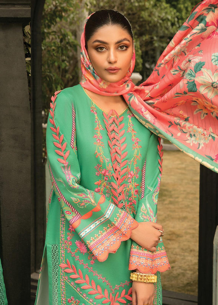 Florence By Rang Rasiya Embroidered Lawn Suits Unstitched 3 Piece RR23FL 05 Jade - Summer Collection