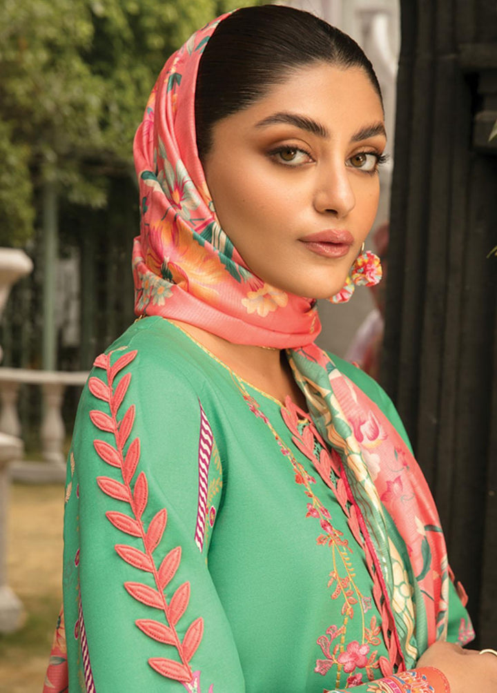 Florence By Rang Rasiya Embroidered Lawn Suits Unstitched 3 Piece RR23FL 05 Jade - Summer Collection