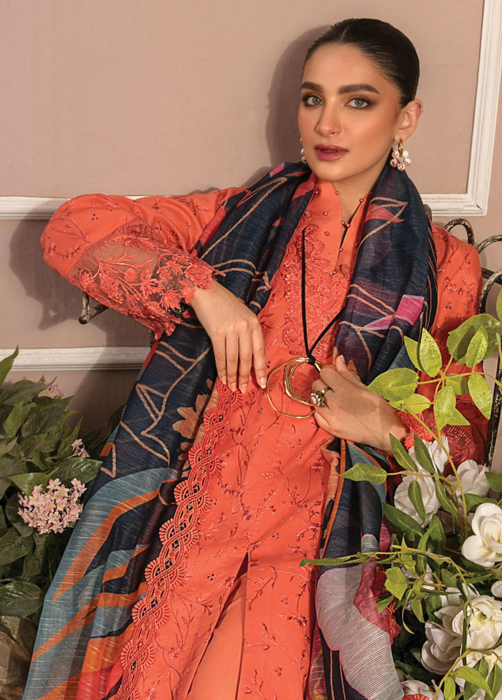 Florence By Rang Rasiya Embroidered Lawn Suits Unstitched 3 Piece RR23FL 06 Gia - Summer Collection