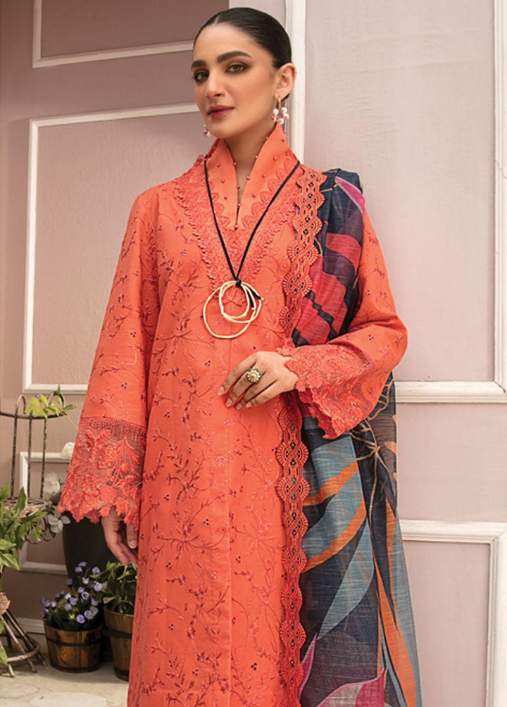 Florence By Rang Rasiya Embroidered Lawn Suits Unstitched 3 Piece RR23FL 06 Gia - Summer Collection