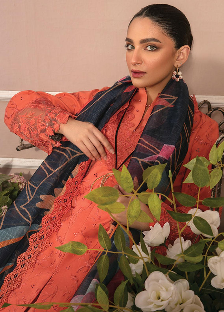 Florence By Rang Rasiya Embroidered Lawn Suits Unstitched 3 Piece RR23FL 06 Gia - Summer Collection