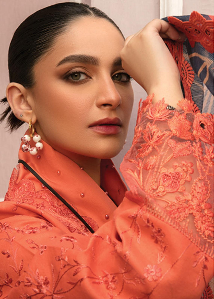 Florence By Rang Rasiya Embroidered Lawn Suits Unstitched 3 Piece RR23FL 06 Gia - Summer Collection