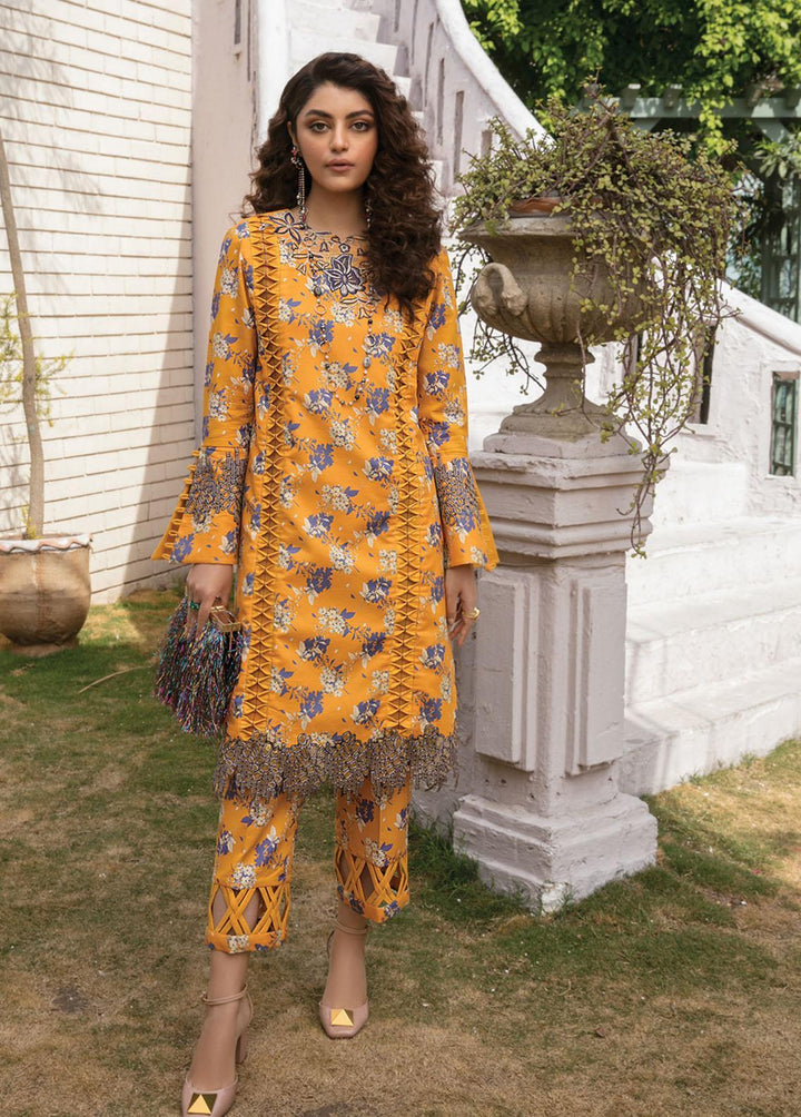 Florence By Rang Rasiya Embroidered Lawn Suits Unstitched 2 Piece RR23FL 10 Liah - Summer Collection