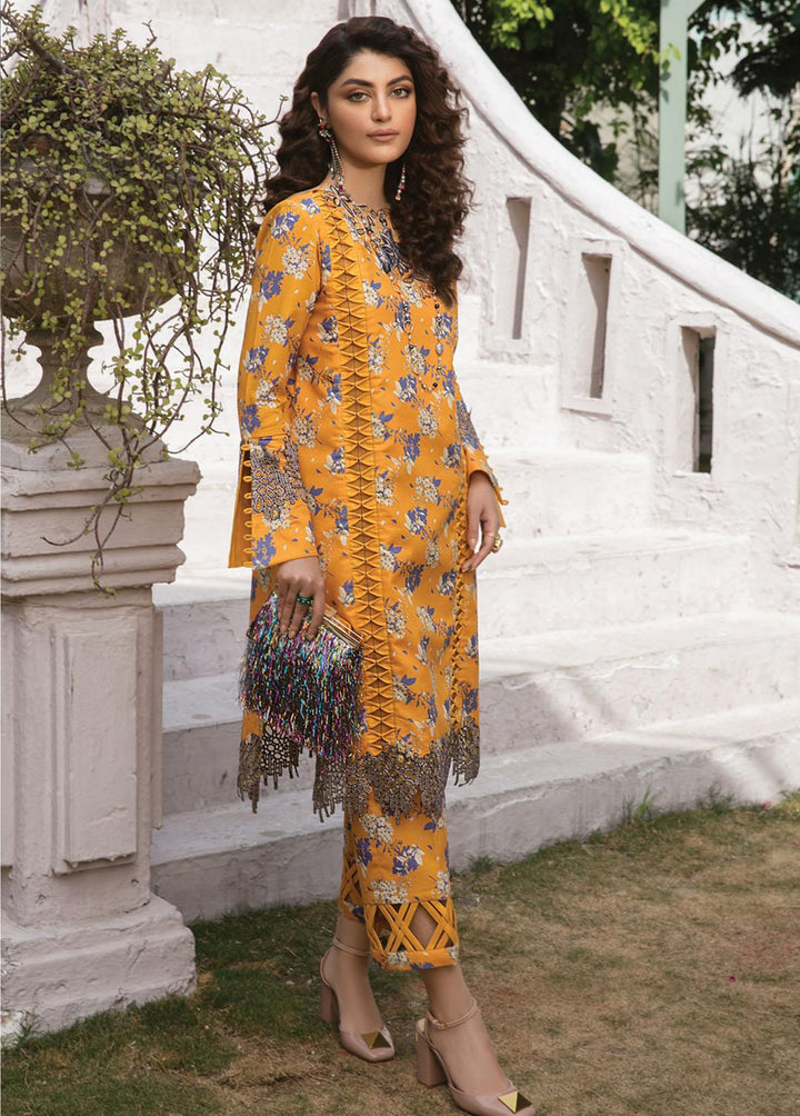 Florence By Rang Rasiya Embroidered Lawn Suits Unstitched 2 Piece RR23FL 10 Liah - Summer Collection