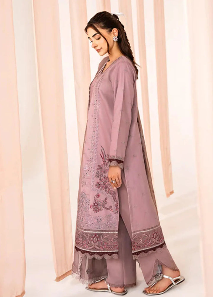 Florent Embroidered Lawn Suit Unstitched 3 Piece FL24F FL-7 - Summer Collection
