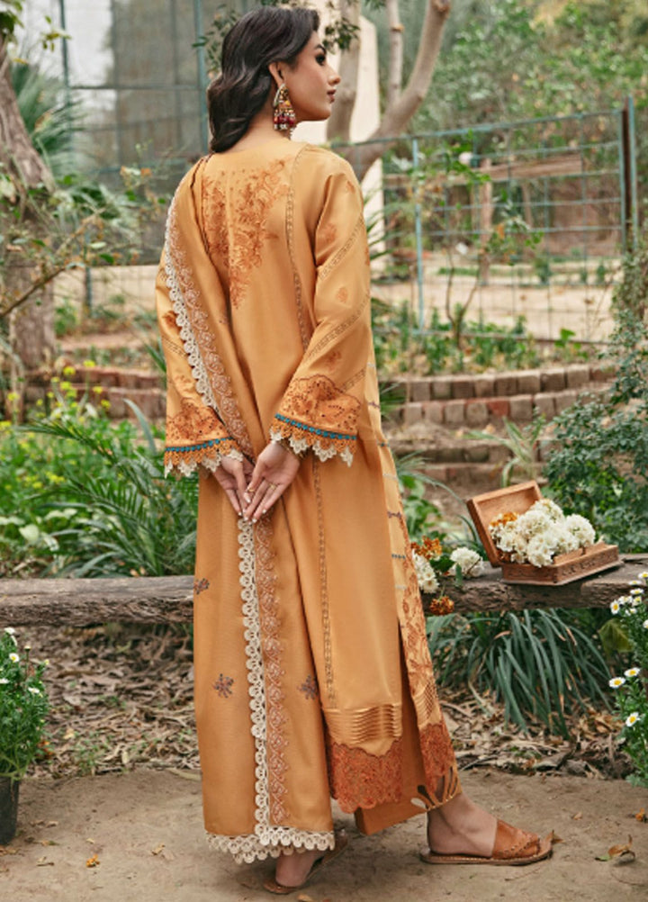 Florent Embroidered Lawn Suit Unstitched 3 Piece FL24LL FL-4A - Luxury Summer Collection