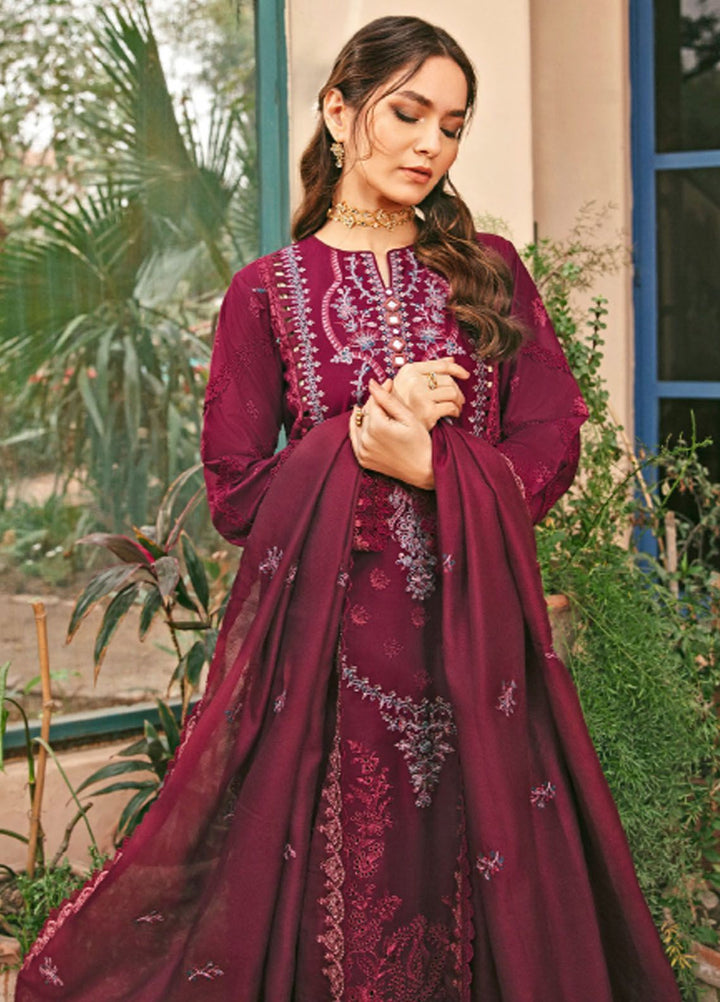 Florent Embroidered Lawn Suit Unstitched 3 Piece FL24LL FL-4B - Luxury Summer Collection