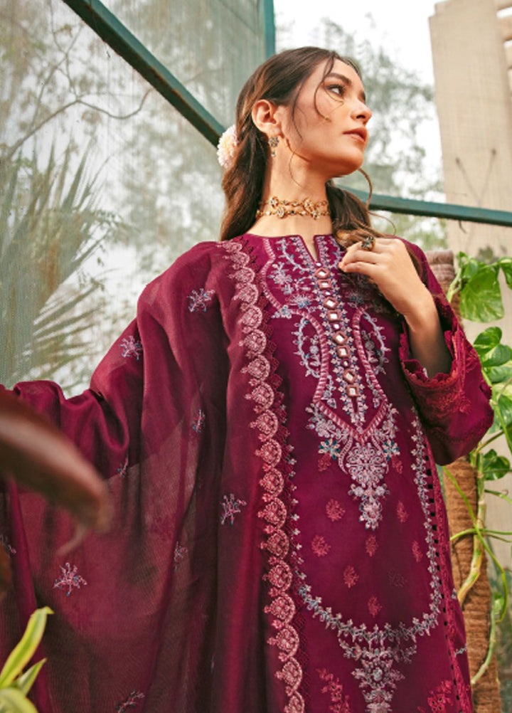 Florent Embroidered Lawn Suit Unstitched 3 Piece FL24LL FL-4B - Luxury Summer Collection