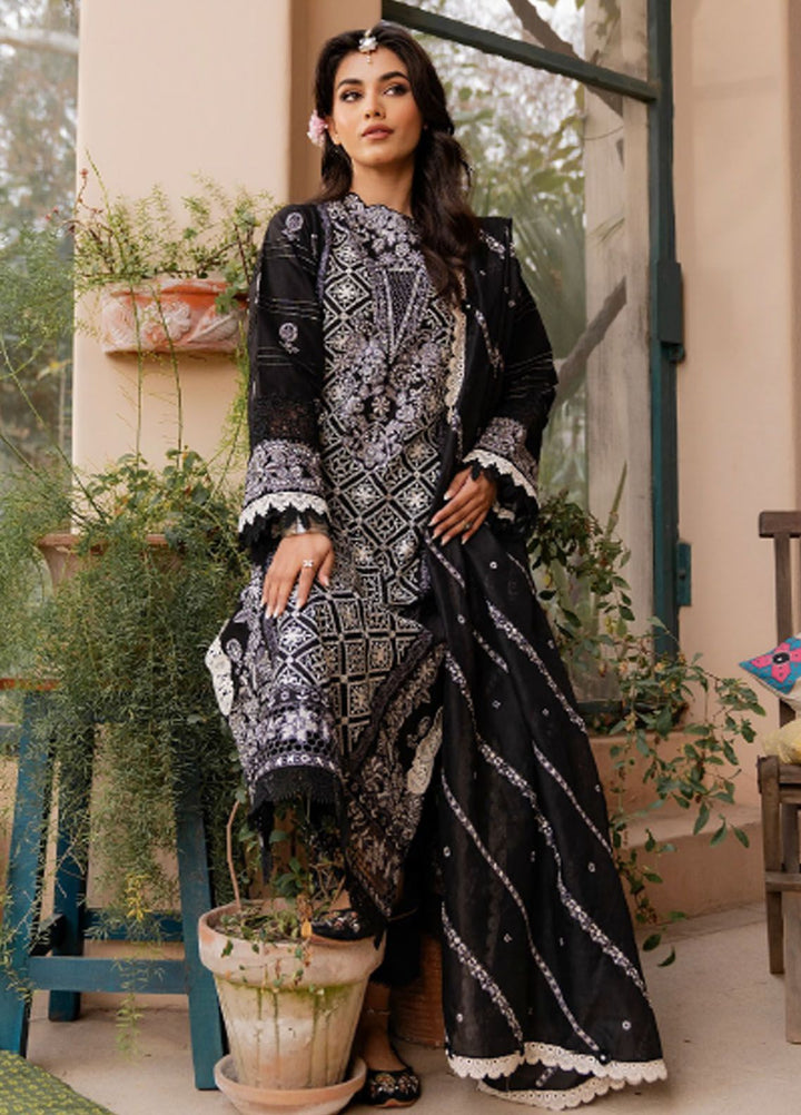 Florent Embroidered Lawn Suit Unstitched 3 Piece FL24LL FL-6A - Luxury Summer Collection