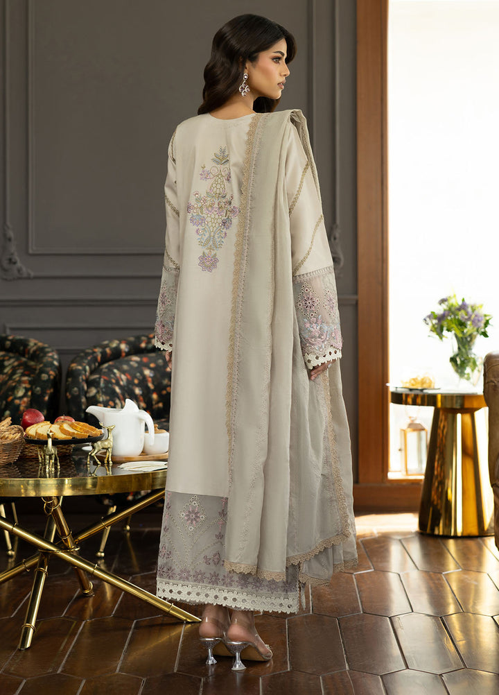 Florent Embroidered Lawn Suits Unstitched 3 Piece FL25EF FL-5 A - Summer Collection