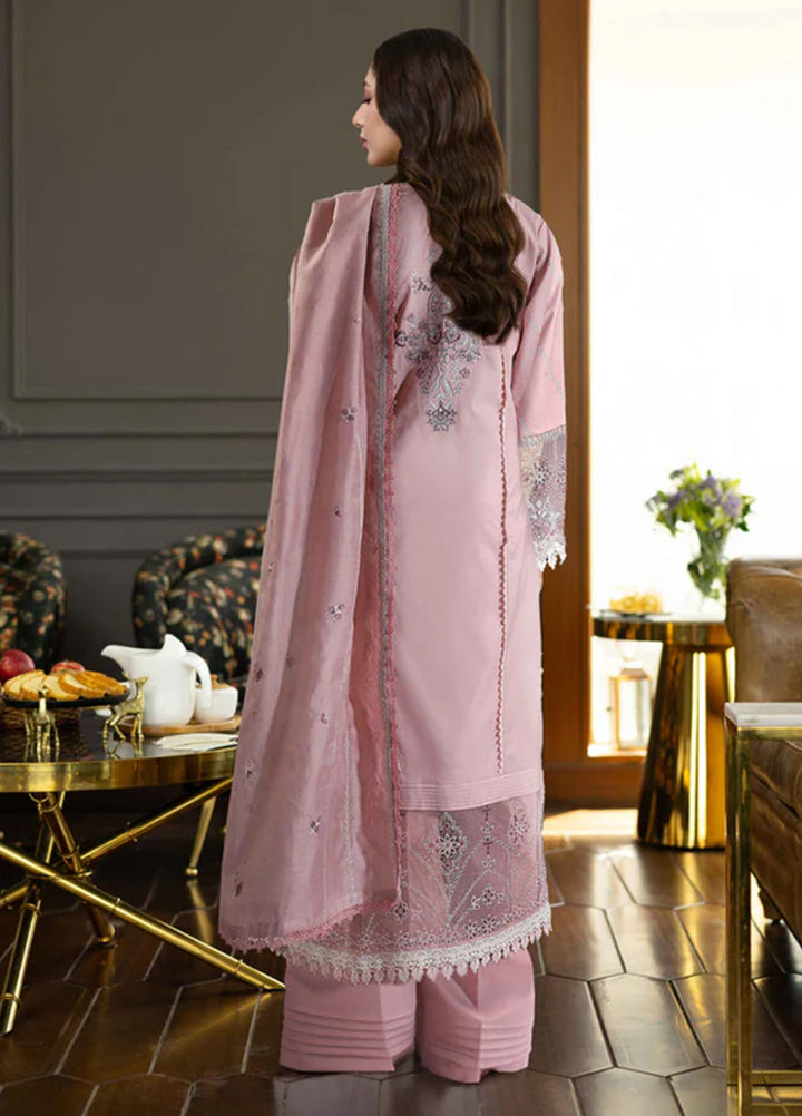 Florent Embroidered Lawn Suits Unstitched 3 Piece FL25EF FL-5 B - Summer Collection