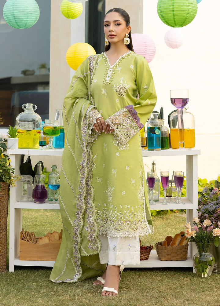 Florent Embroidered Lawn Suits Unstitched 3 Piece FL25EF FL-7 B - Summer Collection