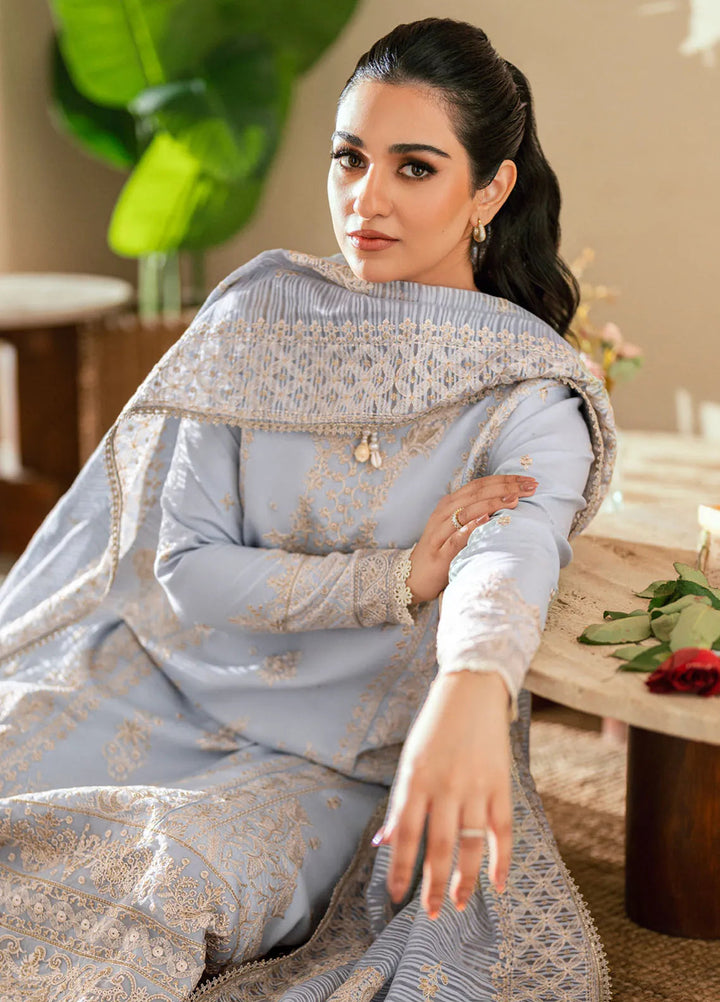 Florent Embroidered Lawn Suits Unstitched 3 Piece FL25LL FL-2B - Summer Collection
