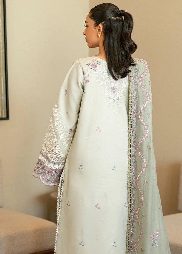 Florent Embroidered Lawn Suits Unstitched 3 Piece FL25LL FL-6B - Summer Collection