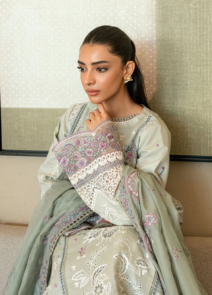 Florent Embroidered Lawn Suits Unstitched 3 Piece FL25LL FL-6B - Summer Collection