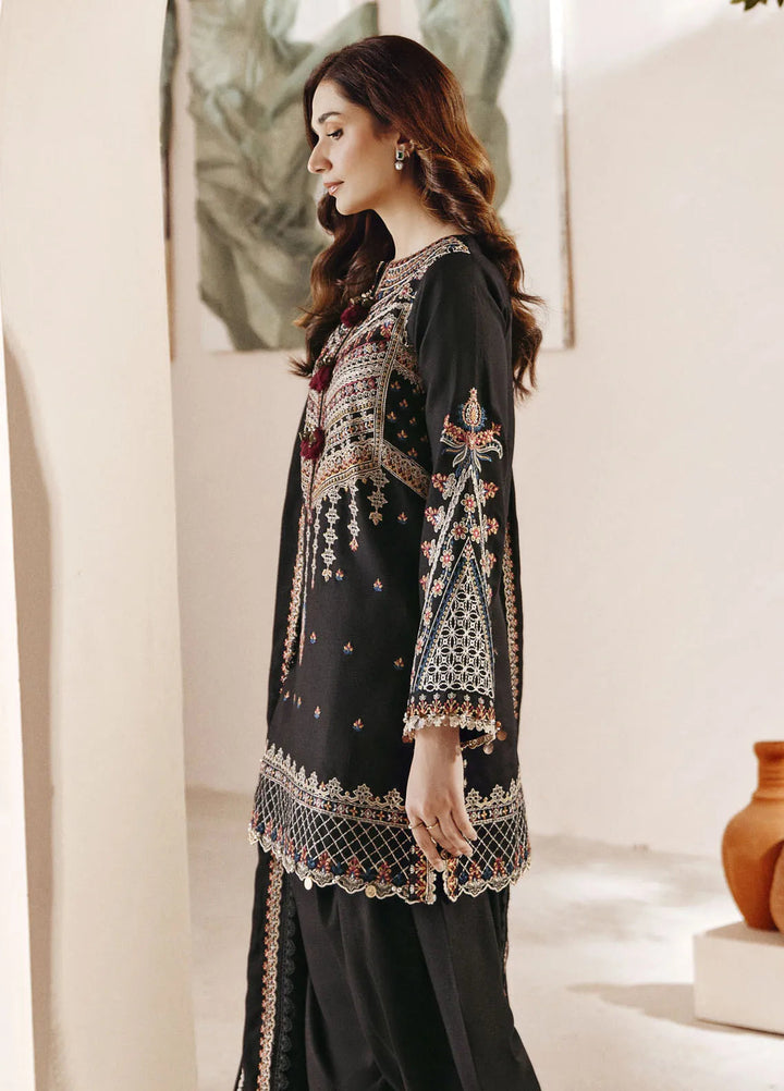 Florent Embroidered Marina Suit Unstitched 3 Piece FL24W FL-3 B - Winter Collection
