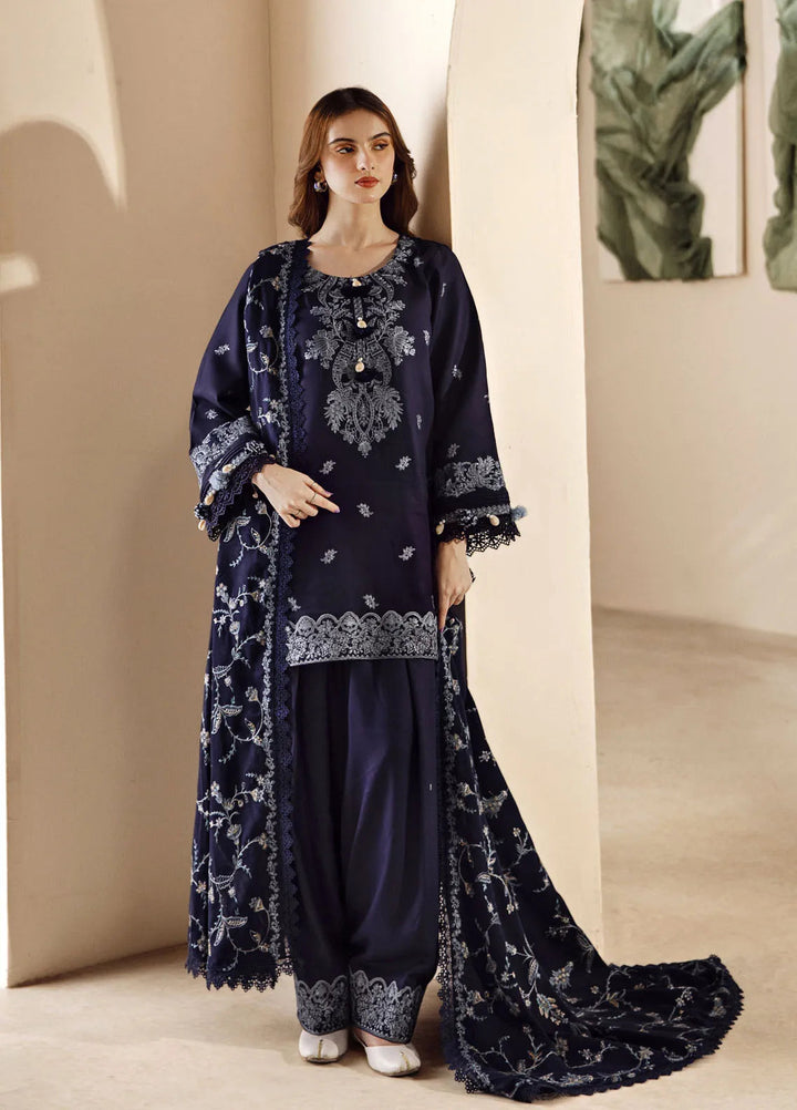 Florent Embroidered Marina Suit Unstitched 3 Piece FL24W FL-4 A - Winter Collection