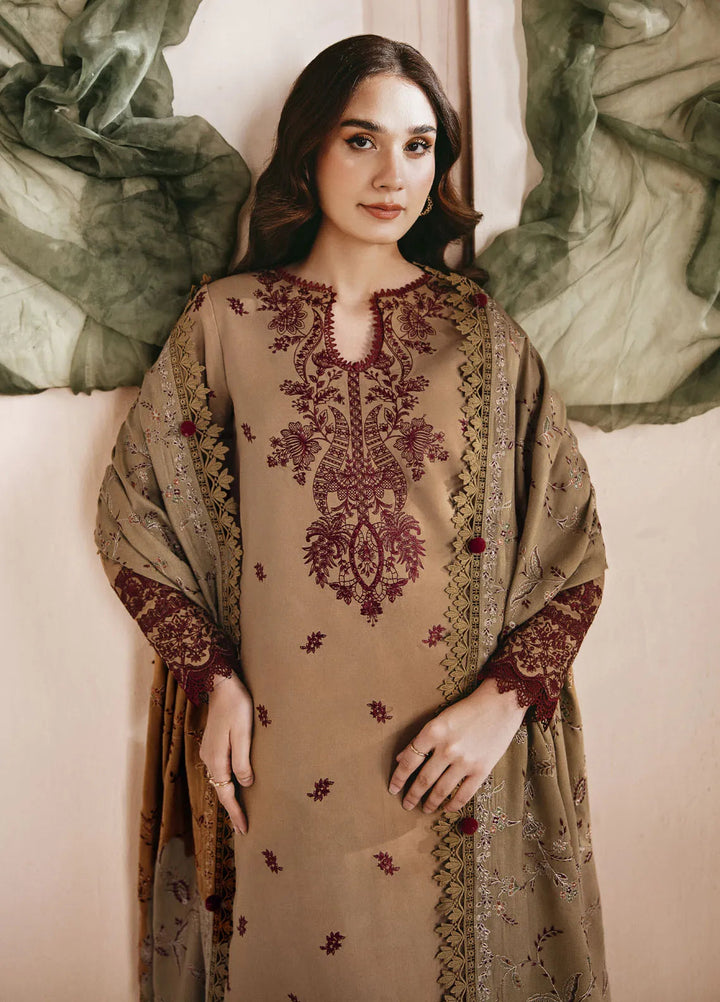 Florent Embroidered Marina Suit Unstitched 3 Piece FL24W FL-4 B - Winter Collection