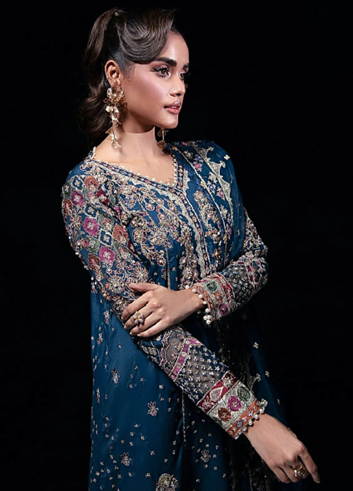 Florent Embroidered Marina Suit Unstitched 3 Piece FL24W FL-3 A - Winter Collection