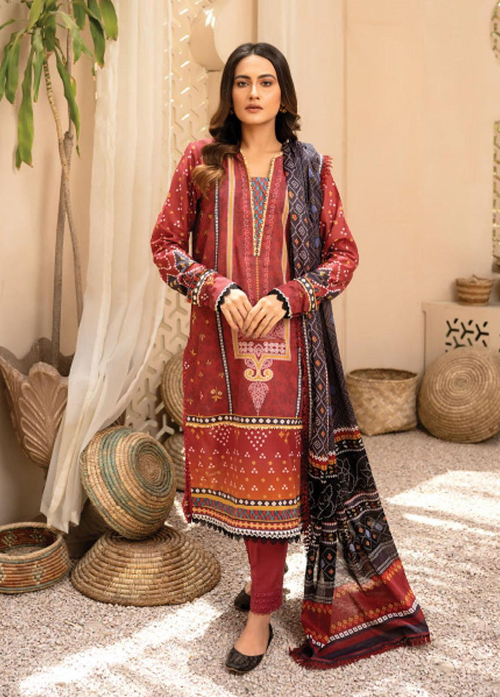 Everyday Wear By Florent Printed Lawn Suits Unstitched 3 Piece FL22-EW2 FL-2A - Summer Collection