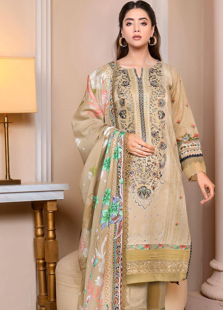 Florent Embroidered  Suits Unstitched 3 Piece FL23EW-V2 FL-10B - Summer Collection
