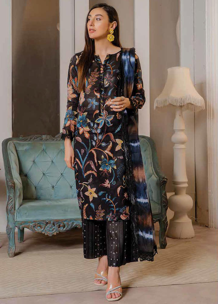 Florent Printed  Suits Unstitched 3 Piece FL23EW-V2 FL-3A - Summer Collection