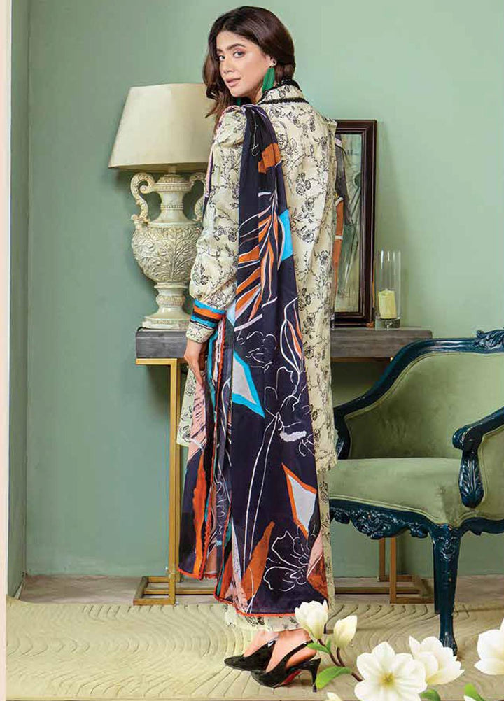 Florent Printed  Suits Unstitched 3 Piece FL23EW-V2 FL-4B - Summer Collection