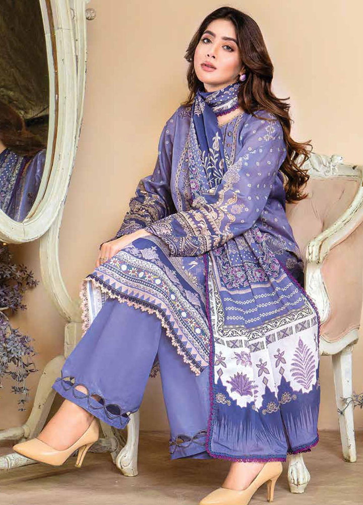 Florent Embroidered  Suits Unstitched 3 Piece FL23EW-V2 FL-7B - Summer Collection