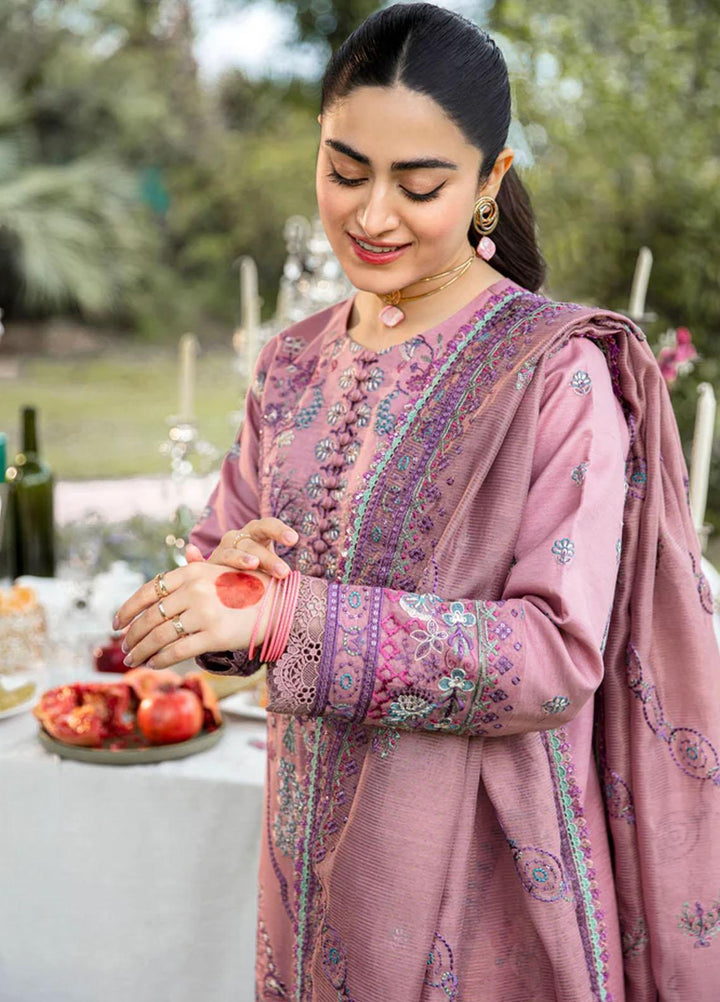Florent Embroidered Lawn Suits Unstitched 3 Piece FL23LE FL-3B - Luxury Eid Collection